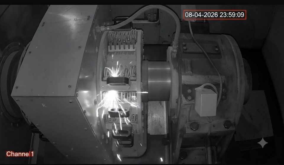 AI/ML based slip-ring spark detection